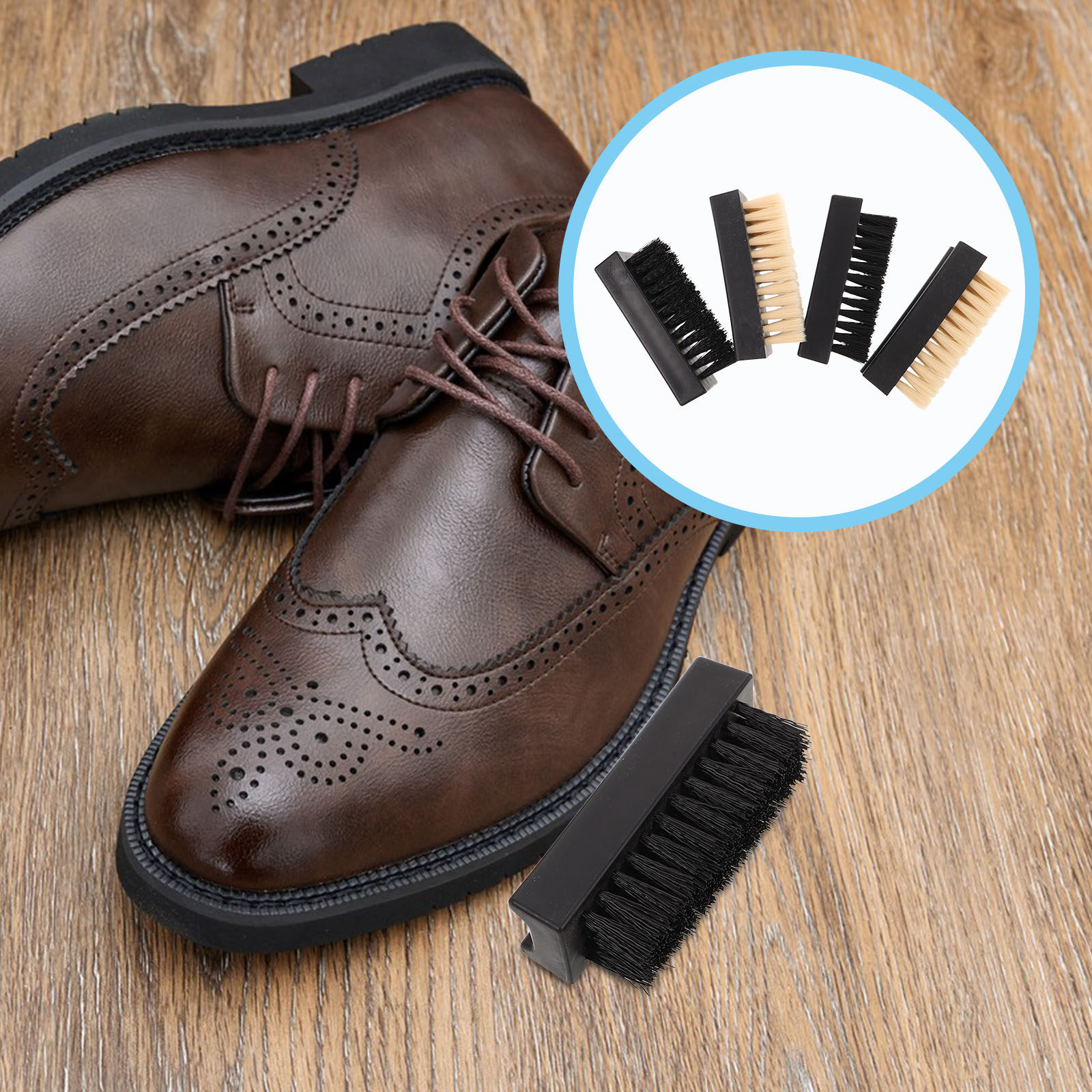 Sneaker Care Clean - Lot de 4 brosses multifonctions pour